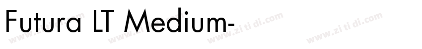 Futura LT Medium字体转换